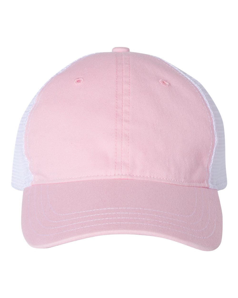 Custom Patch Hat 🧢 111 washed trucker hat pink/white