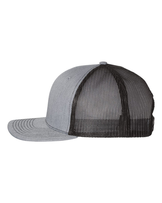 Custom Patch Hat 🧢 Richardson 112 Heather Grey/Black