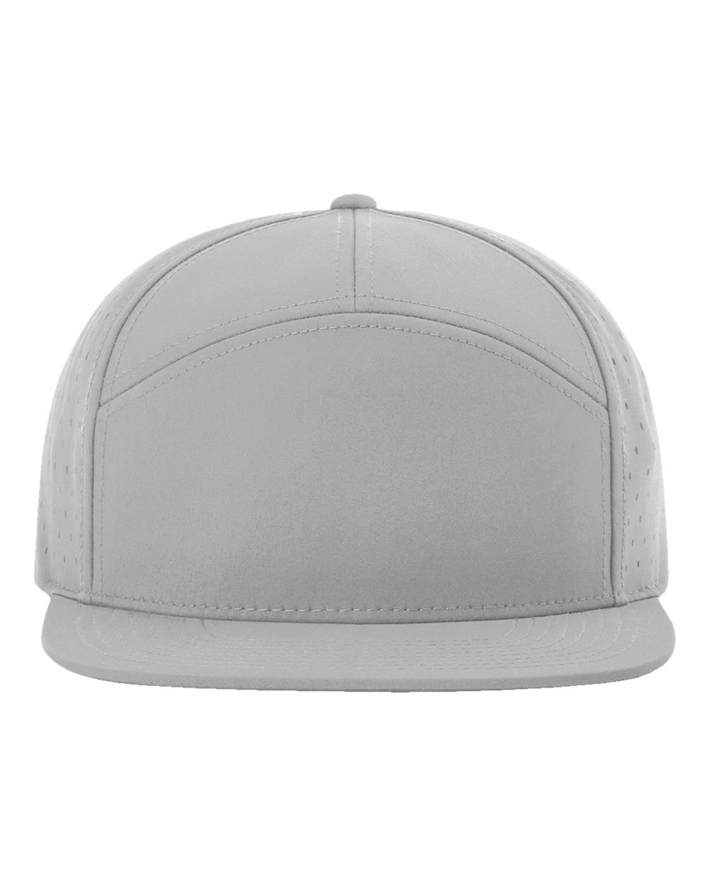 Grey 7 panel trucker hat