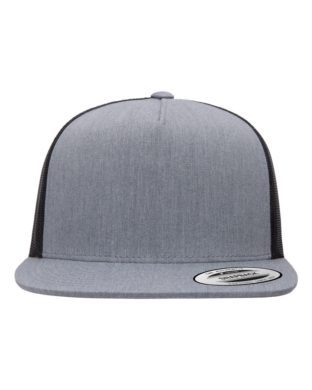 Heather grey/ black trucker hat